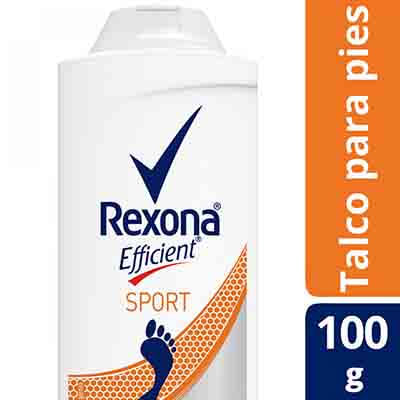 Talco Rexona Efficient Sport 100Gr Antibacterial Pedico