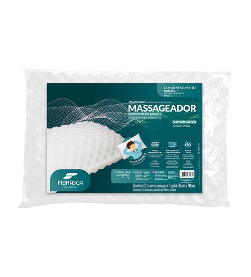 Almohada Fibrasca 4483 Masajeador Soporte Medio