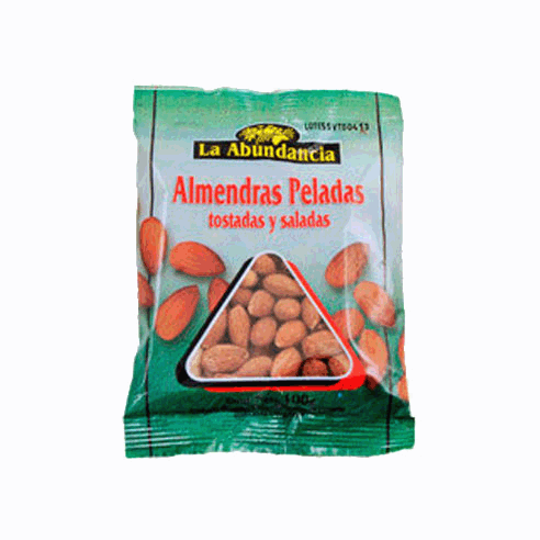 Almendras La Abundancia Peladas Tostadas-Saladas 100Gr