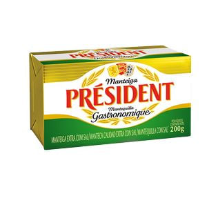 Manteca President Con Sal Pan De Aluminio Pote De Plastico 2
