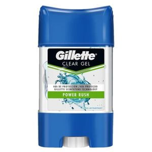 Desodorante Gillette Clear Gel Power Rush Barra 82Cc