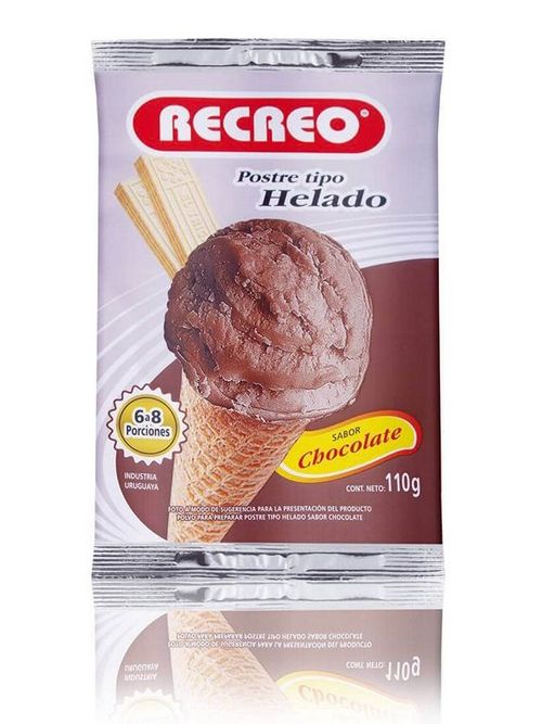 Helado Recreo Chocolate Polvo 100Gr