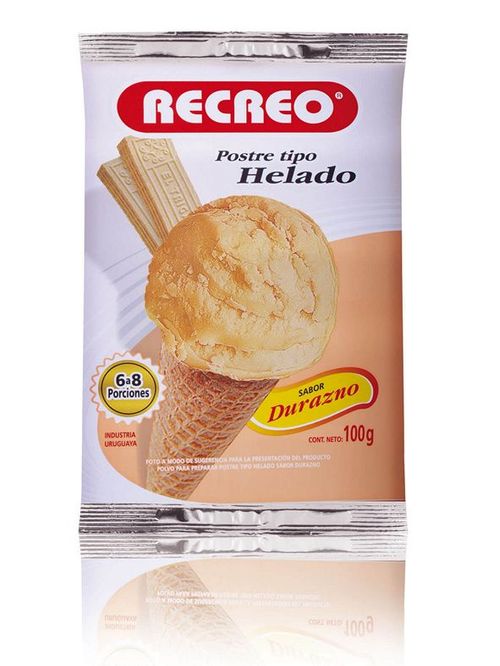 Helado Recreo Durazno Polvo 100Gr