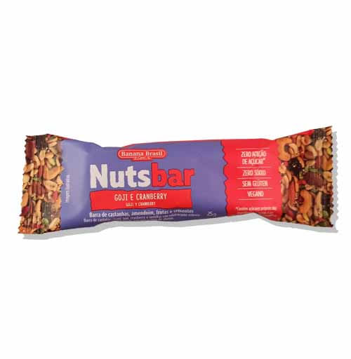 Barrita Nuts Bar De Fruto Secos Goji Cranberry 13X13X6Cm