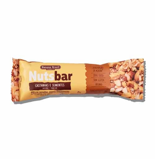 Barrita Nuts Bar Semillas 13X13X6Cm Frutos Secos Gluten Free