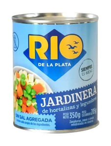 Jardinera Rio De La Plata Lata 300Gr Sin Sal Agregada