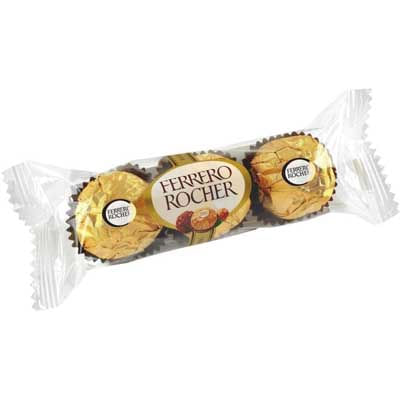 Bombonera Ferrero Rocher 3Und 37.5Gr