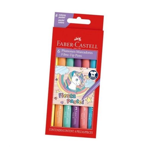 MARCADORES FABER CASTELL PASTEL FIESTA 45