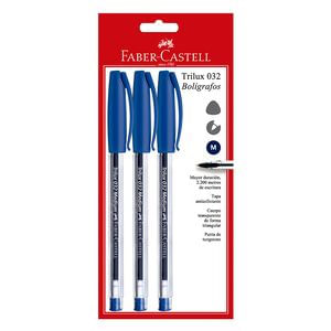 BOLIGRAFO FABER CASTELL SM34FCZ AZUL 3UN