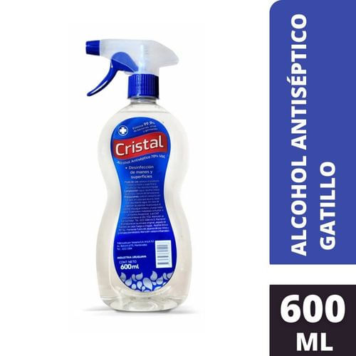 Alcohol Cristal Antiseptico Gatillo 600 Ml