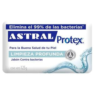 Jabon De Tocador Astral Protex Deep Clean 125Gr