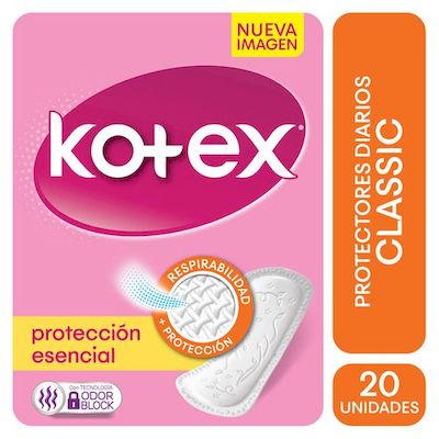 Protectore Diario Kotex Clasico . 20Un Ph Balanceado Sin Per