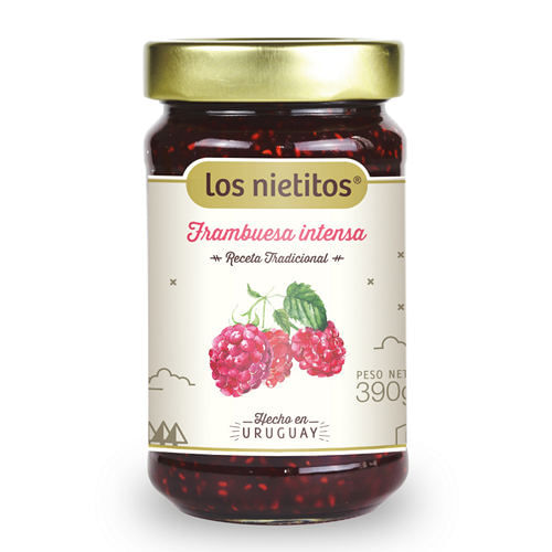 Mermelada Los Nietitos Intensa Frambuesa 390Gr