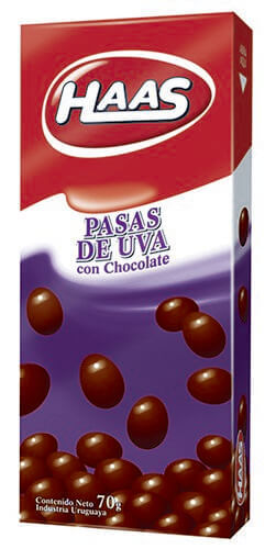 Pasas Haas Con Chocolate 70Gr