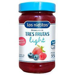 Mermelada Los Nietitos Light 3 Frutas 350Gr Sin Conservantes