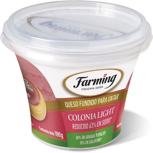 Queso Untable Farming Light Colonia 190Gr