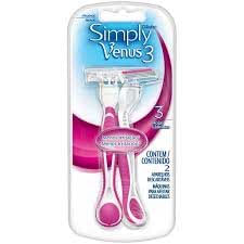 Afeitadora Gillette Venus 3 Simply 2Un Mujer