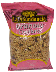 Granola La Abundancia Crujiente Con Pasas 250Gr .