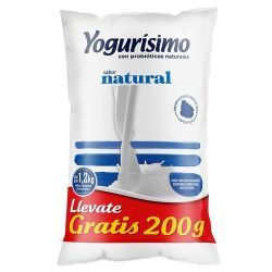 Yogur Yogurisimo Natural Sachet 1.2Lt