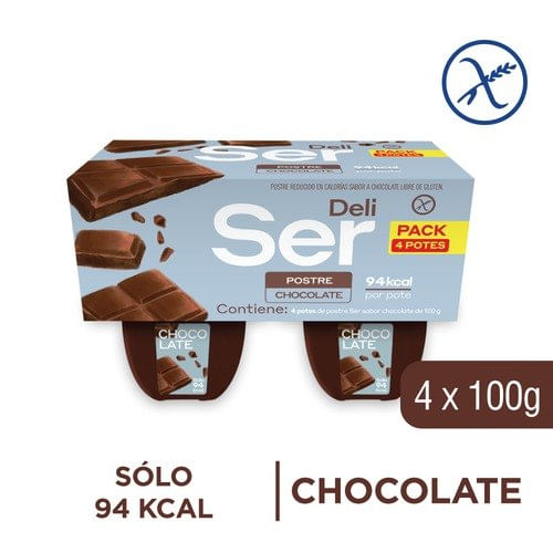 Postre Ser Chocolate 4Un 100Gr