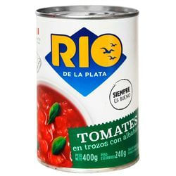 Tomate Rio De La Plata Cubo Con Albahaca 400Gr Abre Facil