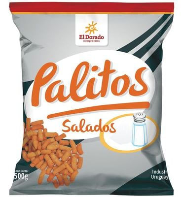 Snacks El Dorado Palitos Jamon 500Gr