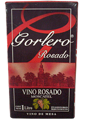 Vino Gorlero Moscatel Rosado Tetra 1Lt