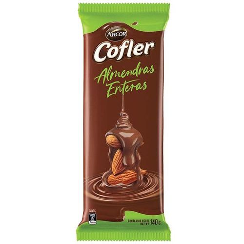 Chocolate Cofler Tableta Almendra 140Gr