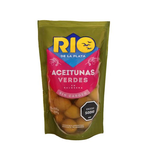 Aceituna Rio De La Plata Sin Carozo Verde Doypack 300Gr