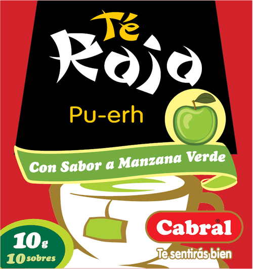 Te Cabral Manzana Verde 10 Sobres