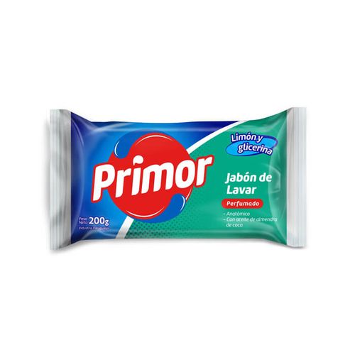 Jabon Barra Primor Verde Con Aceite De Palma 200Gr