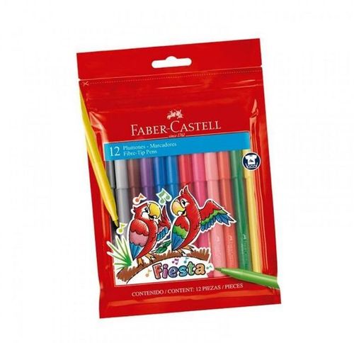 MARCADOR FABER CASTELL 31245 FIESTA 12UN