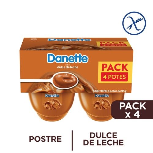 Postre Danette Dulce De Leche 4Un 380Gr