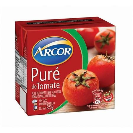 Pure De Tomate Arcor Tetra 520Gr