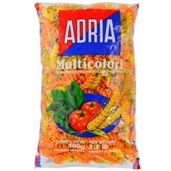 Fideos Adria Multicolor Tirabuzon 500Gr