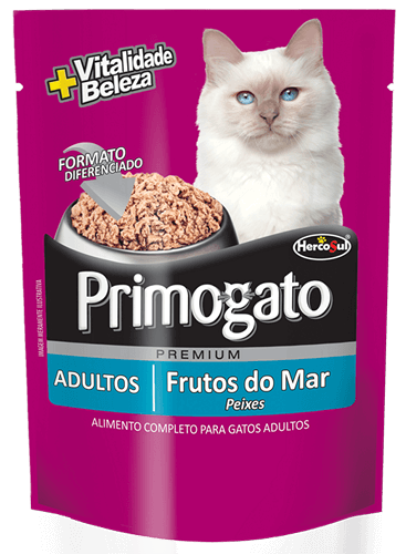 ALIMENTO HUMEDO PRIMOGATO FRUTOS DE MAR 85GRS