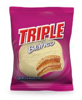 Alfajor Portezuelo Triple Blanco
