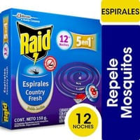 Insecticida Raid 5En1 Country Fresh 150Gr, 12Un