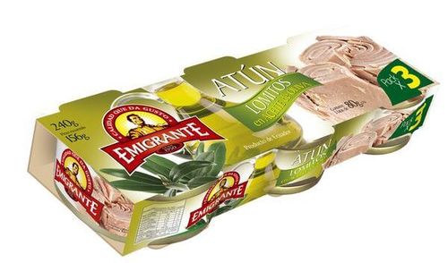 Atun Emigrante Lomitos Al Aceite Oliva 80Gr Pack 3Un