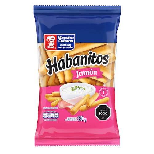 Grissin Maestro Cubano Habanitos Jamon 180Gr