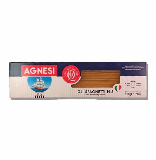 Pasta Agnesi Nº3 Spaghetti 500Gr