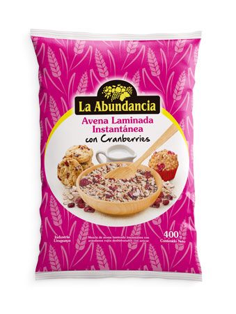 Avena La Abundancia Laminada Istantanea 400Gr Con Cranberrie