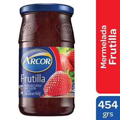 Mermelada Arcor Frutilla Frasco 454Gr