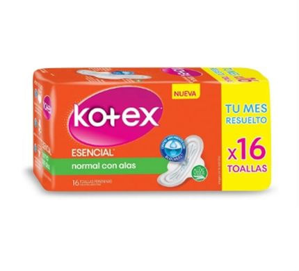 Toalla Femenina Kotex Normal Con Alas 16Un