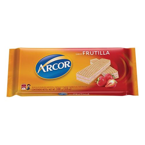 Galleta Arcor Wafer Frutilla 108 g