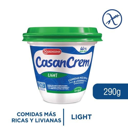 Queso Casancrem Light Crema Pote 290Gr