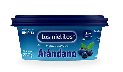 Mermelada Los Nietitos Arandano Pote 250Gr