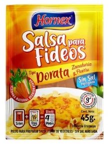 Salsa Hornex Dorada Para Fideos Sobre 45Gr