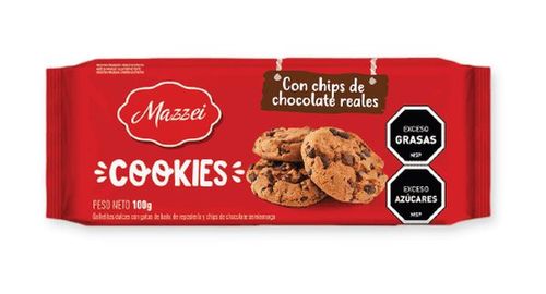 Galletas Mazzei Cookies Con Chipas Chocolate 100Gr