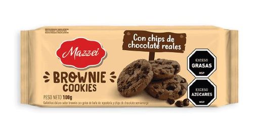Galletas Mazzei Cookie Brownie Con Chispas De Chocolate 100G